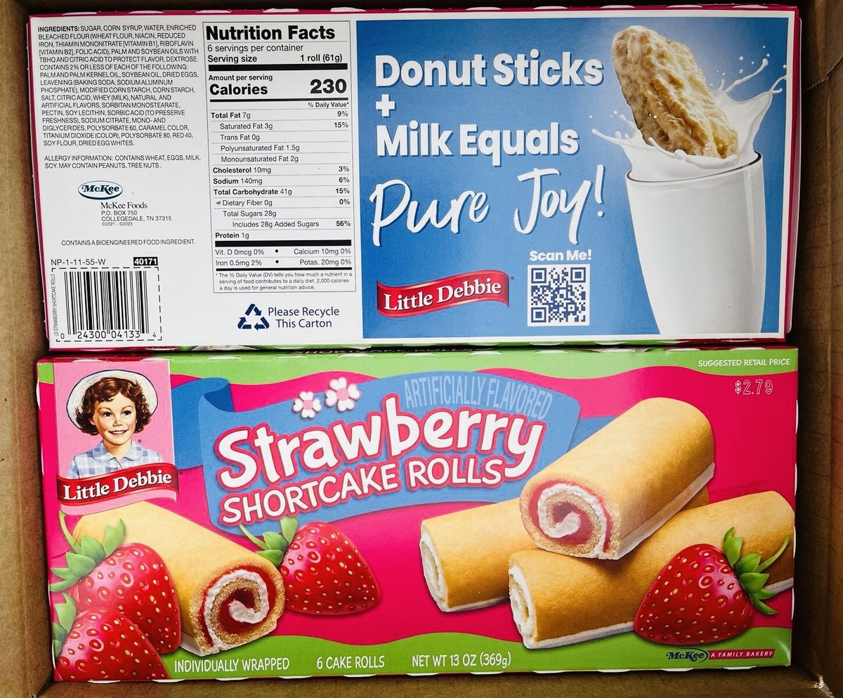 Debby Raspbury Little Debbie Shortcake Rolls