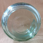 Vintage Horizontal Ribbed Green Glass Round Industrial-Look Decorative Bowl-Rare — photo 5