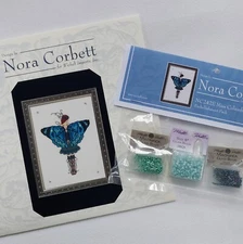 Miss Columbian Nymphalid Butterfly Beaded Cross Stitch Chart and Bead Pack NC242