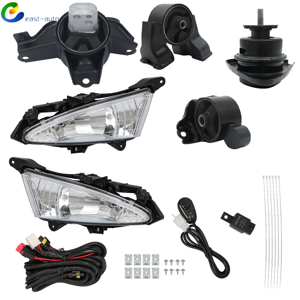 Fog Light Front Left+Right For 2007-2010 Hyundai Elantra 4pcs Engine Motor Mount