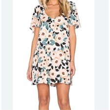 Show Me Your MuMu Magnolia Kylie Mini Shift Floral Dress Size S
