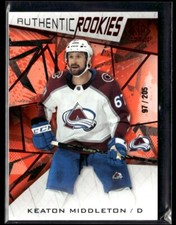 2021-22 SP Game Used Authentic Rookies Keaton Middleton /205 Colorado Avalanche