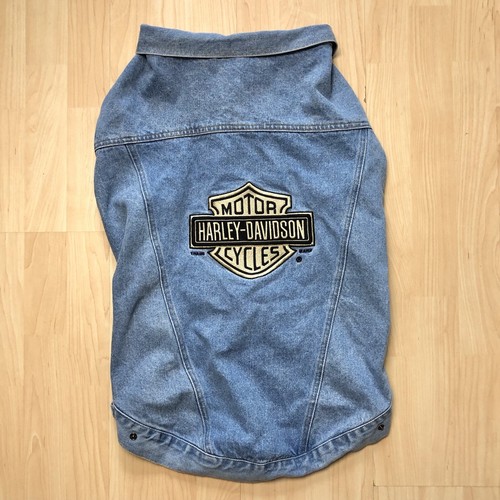 Vtg 2001 Harley Davidson Dog Denim 