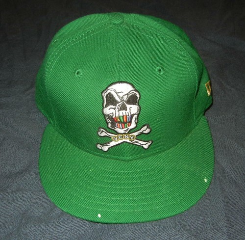 Green Skull New Era New York NENY Hat 