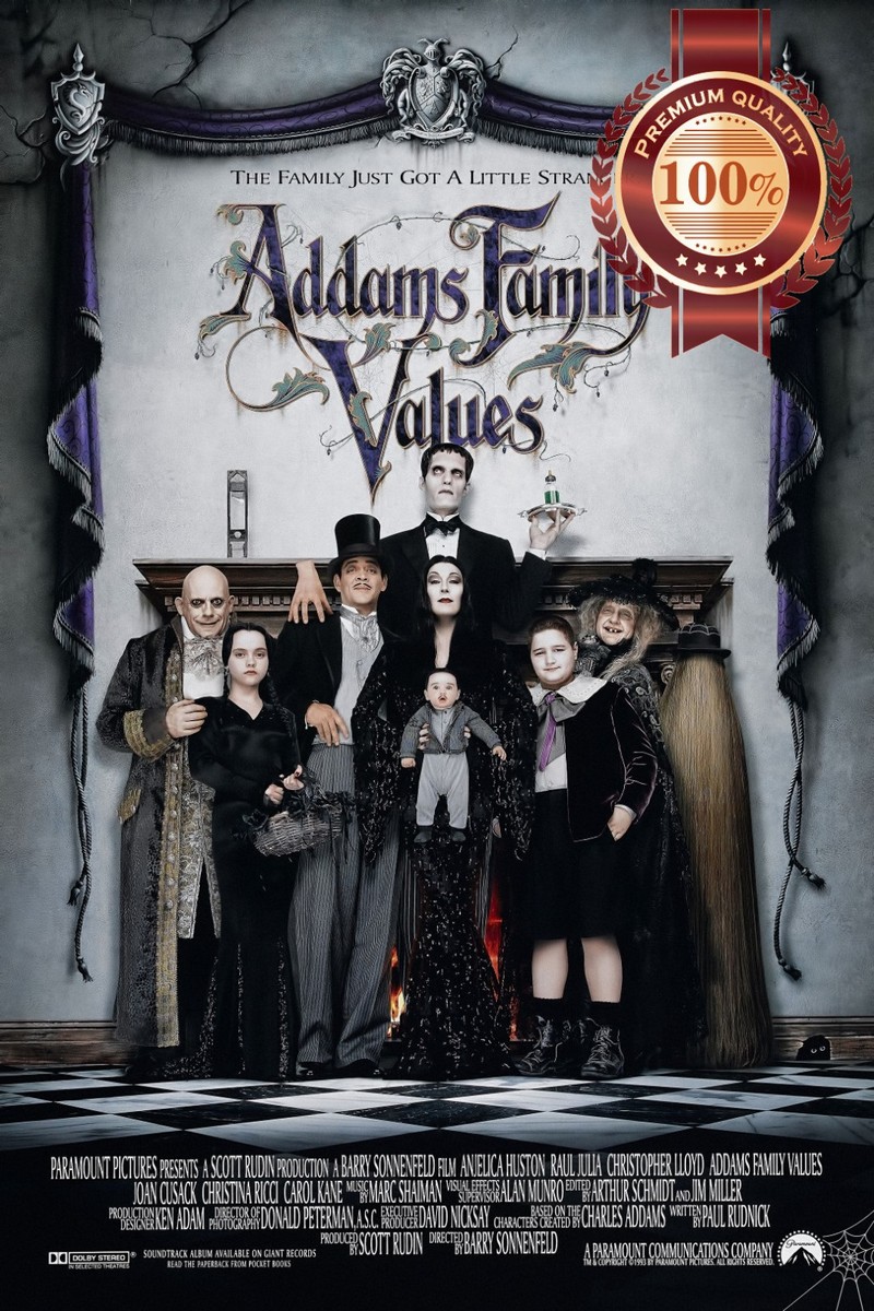 THE ADDAMS FAMILY VALUES 1993 90s OFFICIAL ORIGINAL MOVIE PRINT