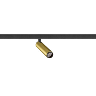 SLV GRIP! S, 48V Spot, zylindrisch, 3000K, 9.8W, DALI, 29°, gold / schwarz 10084