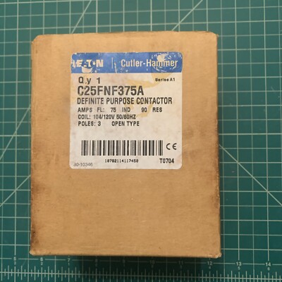 Eaton Cutler Hammer C25FNF375A Contractor New Open Box