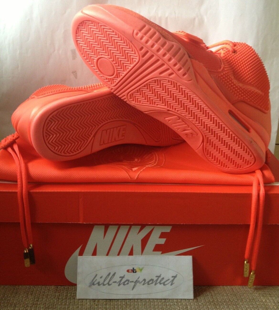 Geruïneerd brand Maak leven NIKE AIR YEEZY 2 RED OCTOBER Sz US7 UK6 KANYE WEST 508214-660 LEGIT+Receipt  | eBay