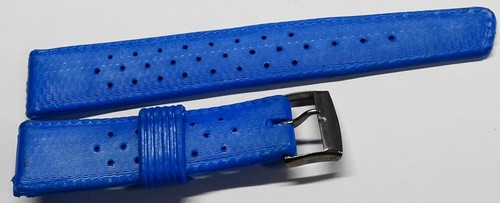 Bracelet Montre Tropic Swiss Vintage 19 Mm - Bleu Alaska Plongée - Années 70, Neuf Sans étiquette