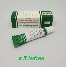 Kanolone 5 X 5g Oral Paste Triamcinolone Acetonide 0 1 Worldwide For Sale Online Ebay