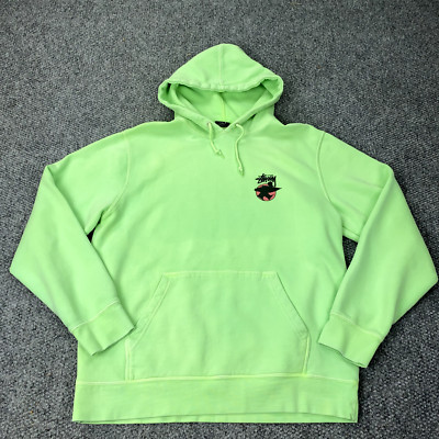 Stussy Surfman Hoodie Mens XL Green Sweatshirt International Stussy Surfman Hoodie Mens XL Green Sweatshirt International