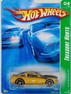 Hot Wheels 2008 Treasure Hunt 05 Ford Mustang GT 4/12 Gold 164/196