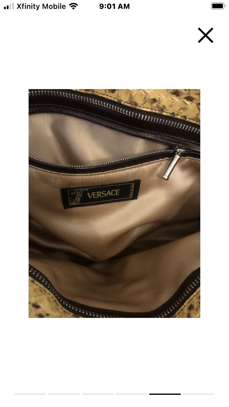 Versace Python Handbag - image 4
