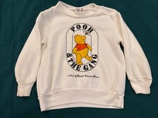 Vintage Disney Prod. Sears 1980s Pooh The Gang White Sweatshirt Sz L 2T EUC