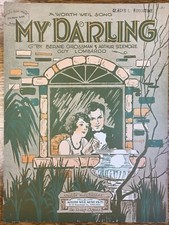 My Darling 1928 Sheet Music by Grossman, Sizemore, Guy Lombardo, Milton Weil
