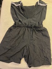 Mens 2 In 1 Padded Mountain Bike Cycling Shorts Mens Size Large Black