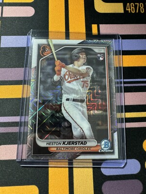 2024 Bowman Chrome Mega Box Heston Kjerstad #9 ROOKIE Mojo Refractor Orioles