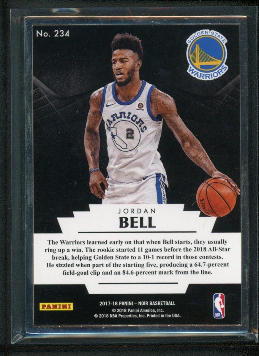 2017-18 JORDAN BELL 12/25 PANINI NOIR ROOKIE RC #234 METAL FRAMED 