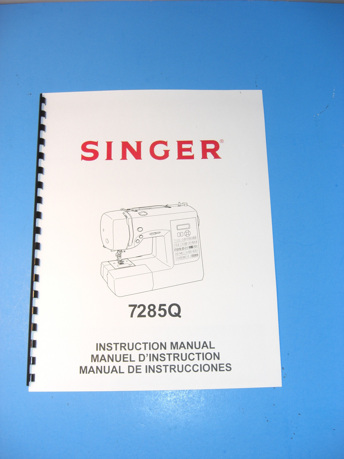 Singer 7285Q Sewing Machine Instruction Manual Printed eBay