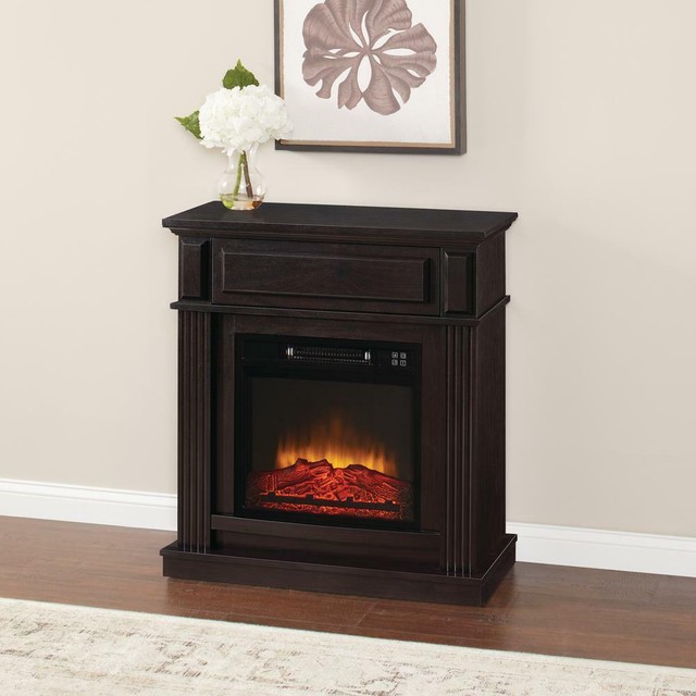Freestanding Electric Fireplace 31 In Infrared Adjustable Flame