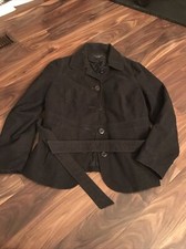 Llbean Womens Button Up Coat Black