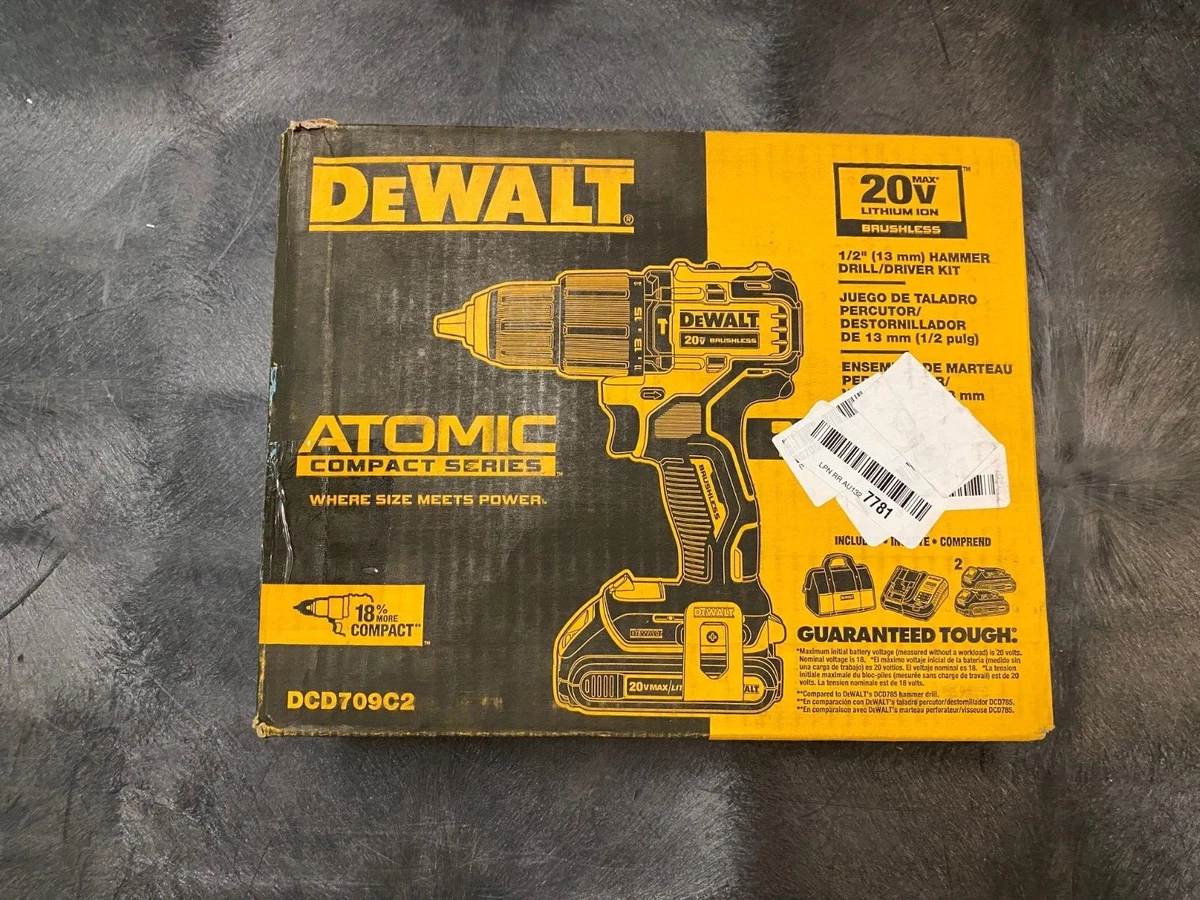 DEWALT DCD709C2 20V Cordless Hammer Drill