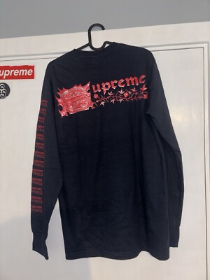 Supreme Saint Sebastian L/S Tee Navy (NEVER WORN) | eBay UK