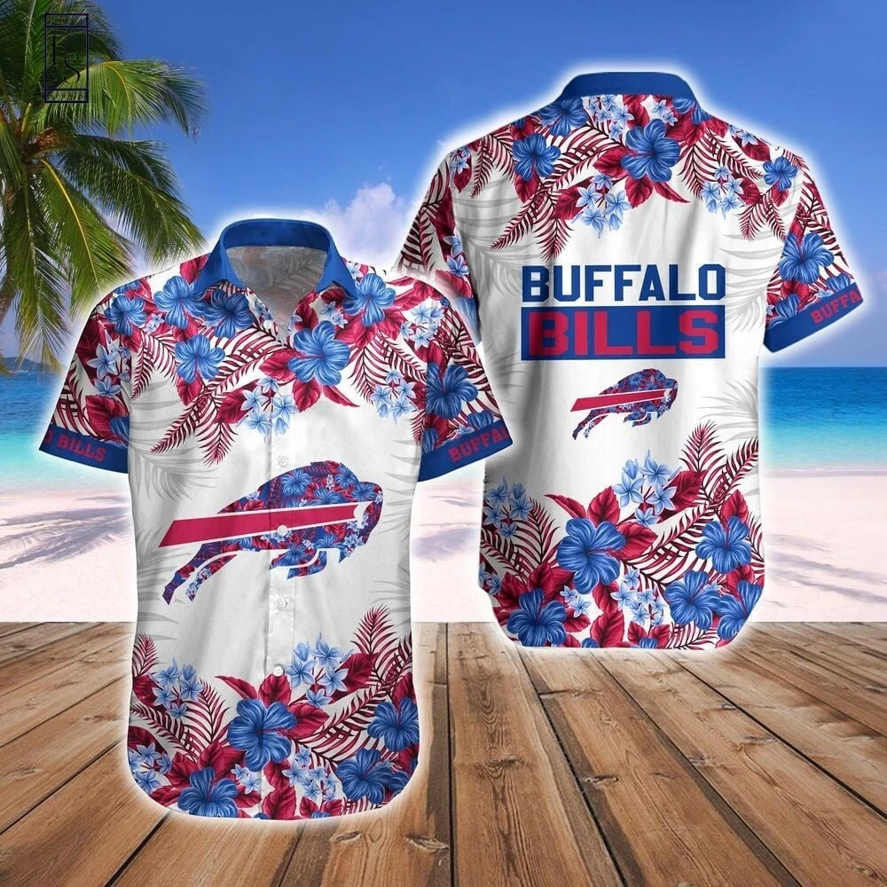 Buffalo Football Team Billss Hawaiian Button Down Shirt Unisex Adults