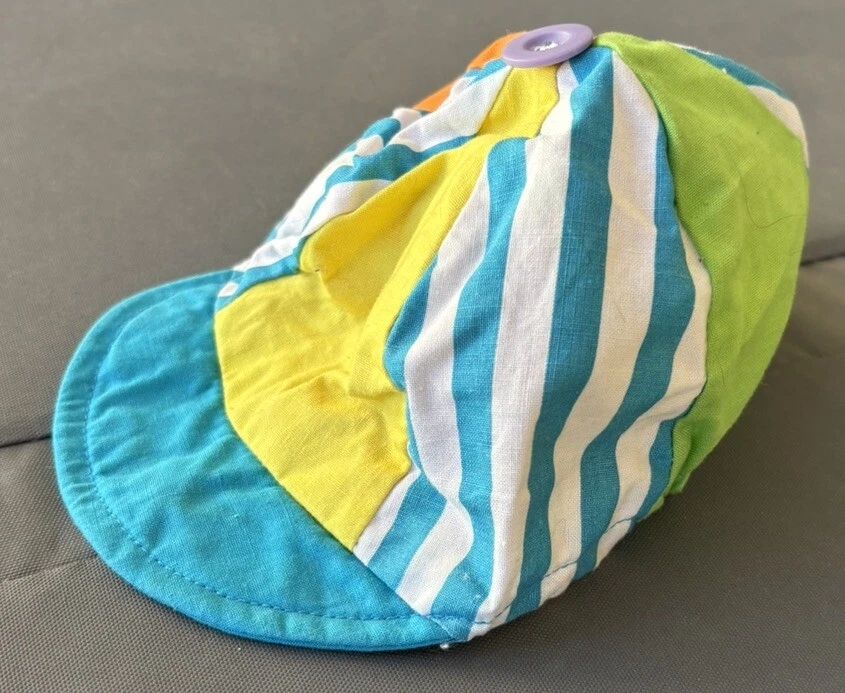 De colección Colorido Molinete Sombrero Gorra Niño Pequeño Talla 18M Disfraz Circo Foto 3 de 4