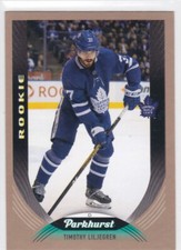 20/21 PARKHURST..TIMOTHY LILJEGREN..BRONZE PARALLEL..ROOKIE..# 309..MAPLE LEAFS