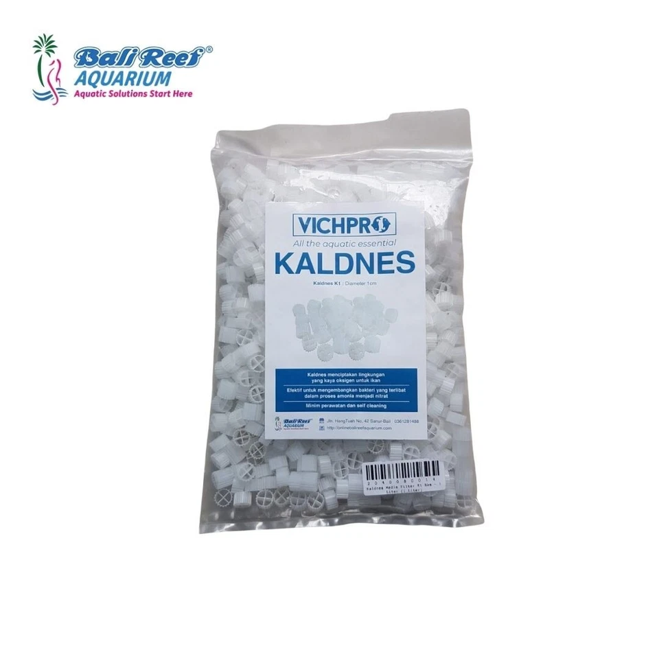 Vichpro Kaldness K1 cama móvil biológica medios de filtro de plástico jardín Koi 5 Ltr Foto 2 de 2