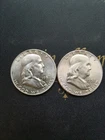 1957 D-P Franklin Half Dollar
