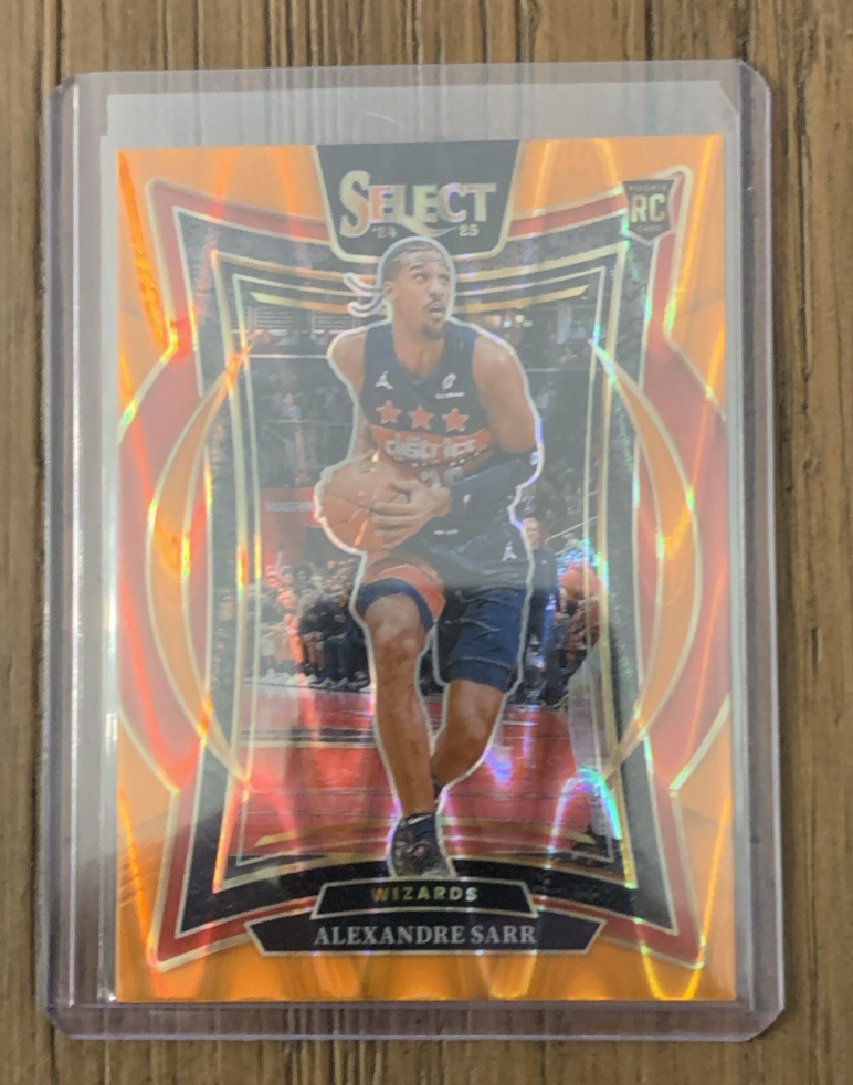 2024-25 Select Alexandre Sarr Concourse RC Orange Flash Prizm #73 Wizards