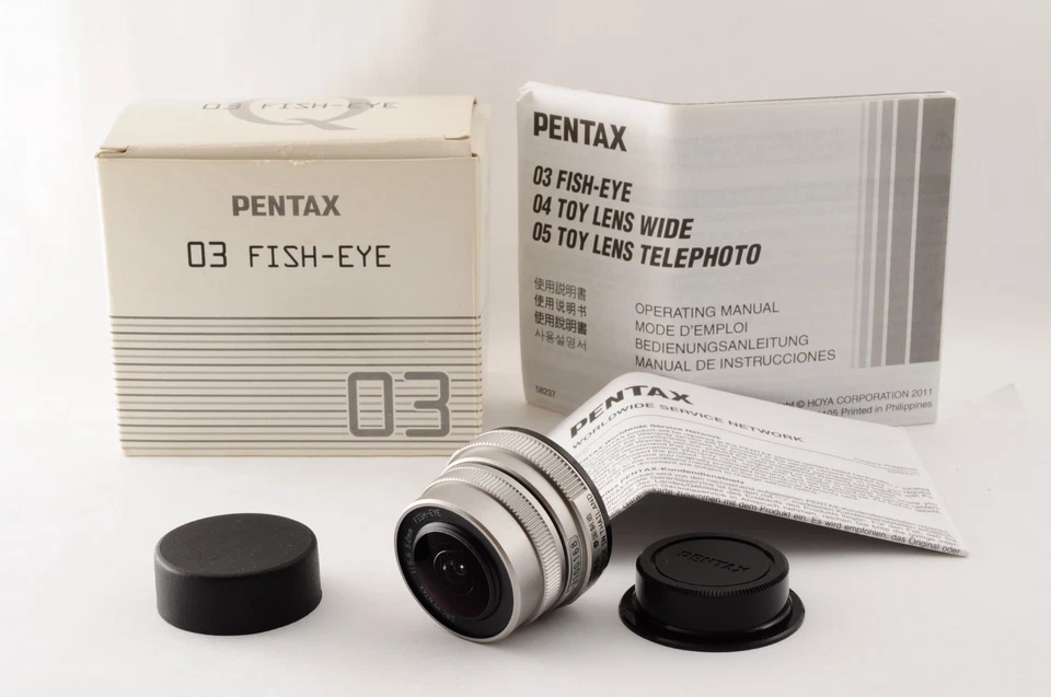 MINT In Box SMC Pentax 3.2mm f/5.6 03 FISH-EYE Lens Q Mount w/Manual From Japan - Image 2 of 4