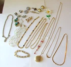 LOT Vintage Estate COSTUME JEWELRY Signed Kramer 1928 AVON Sarah Coventry