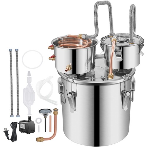 Uimoso 10-Gal Stainless Steel Distiller for Home Brewing and Alcohol Production