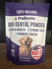 ProDenta Dog Dental Powder for Teeth 30 Scoops 2.75oz Exp 12/2027 - New/Sealed 