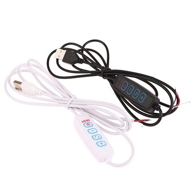 1.5M USB 5V LED Tri-color Dimming Color Switch Cable Dimmer 4-Key Controller