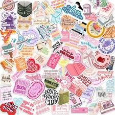 200PCS Book Stickers for Kindle,Kindle Bookish 3-4 inches, White