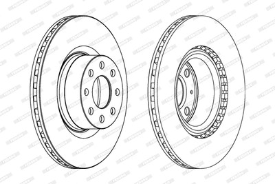 Ferodo DDF1298C Brake Disc for Fiat, Opel, Vauxhall