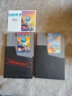 Adventures of Lolo 1 & Lolo 2 NES Bundle w/ Manual Sleeve Nintendo