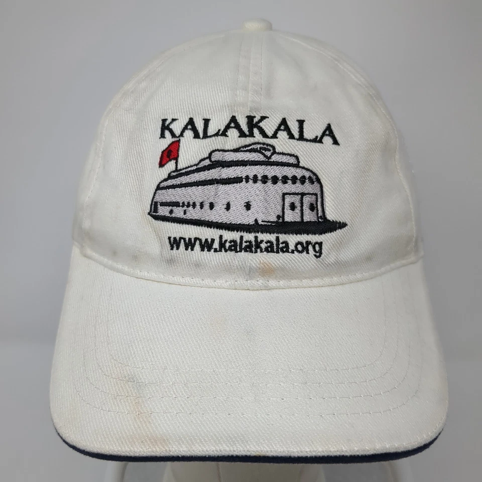 Kalakala Strapback Hat White One Size Embroidered 6 Panel Fahrenheit - Image 2 of 4