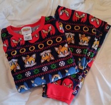 Sonic the Hedgehog Red And Blue Fleece pajama Set - Kids 8