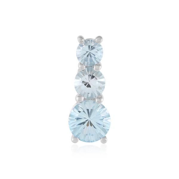 Cavill AnhäNger Sterlingsilber 3,68Ct Himmelblauer Topas Damen Echtschmuck-image