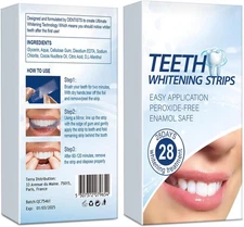 Teeth Whitening Strips - 28 Enamel Safe for Whiter Teeth,... 
