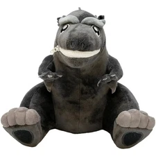 Godzilla - Sitting Black & White Godzilla Plush with Zipper Mouth (8.5") - Quant