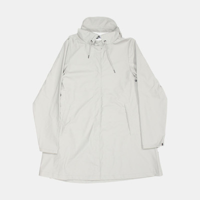 Rains A-line Jacket Size L Womens Grey Polyester