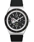 Q Timex x NASA Space Moon Phase Leather Strap Men's Watch TW2Y56800