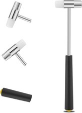 Dual Head Small Hammer - 6.88 Inch Plastic Metal Mini Jewelry Hammer