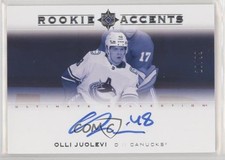 2020-21 Upper Deck Ultimate Collection Rookie Accents /99 Olli Juolevi Auto 0p96